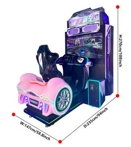 เครื่องเกมแข่งรถจอ LCD ขนาด55นิ้วความละเอียดสูงปลั๊กแบบเหรียญ - Product Image 6