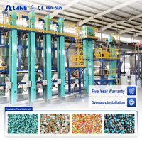 Machine de mélange d'engrais professionnelle LANE avec trémie, élévateur, mélangeur à vis, pesage et emballage intégrés, système complet BB NPK