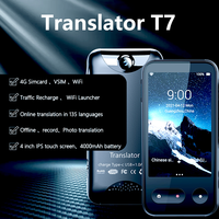 Traducteur vocal instantané portable pour voyages d'affaires avec application en ligne