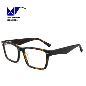 Gafas Graduadas Unisex al por Mayor, Estilo Clásico, Lentes Rojos Transparentes, Montura Completa, OEM/ODM, Talla 54-18-145, Modelo UWIE210 - Product Image 1