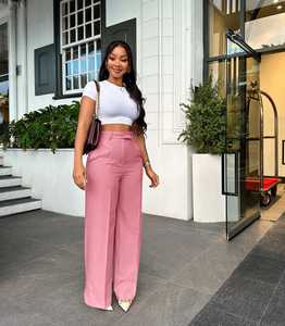 2025 femmes pantalons à jambes larges robe <span class=keywords><strong>pantalon</strong></span> Bootcut <span class=keywords><strong>pantalon</strong></span> droit tenue d'affaires travail bureau vêtements pantalons formels - Product Image 6
