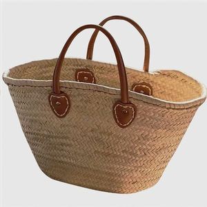 Grandi Borse Intrecciate Ultima Moda Donna con Borchie Sacche 2 in 1 Leggere a Tracolla in Lino Lussuoso e Paglia - Product Image 1
