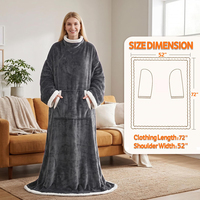 Couverture chauffante portable avec poche pour les pieds, en flanelle sherpa, chauffage rapide, température réglable pour une utilisation en intérieur et en extérieur en hiver