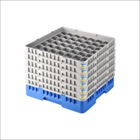 Panier de rangement gris en PP pour vaisselle de cuisine d'hôtel, modèle ZS49, 49 compartiments, diamètre 6,2 cm, pour couteaux, fourchettes, bols, gobelets et verres à vin