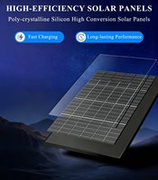 Reflector LED Solar de Larga Duración, Resistente al Agua IP66, para Exteriores, Seguridad, ABS, Sin Cables, Encendido/Apagado Automático al Anochecer/Amanecer, Control Remoto