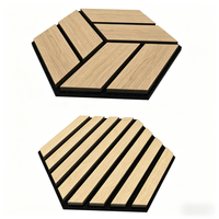 Panneaux muraux acoustiques insonorisants en bois 3D pour la décoration de hôtels de luxe et de cinémas maison