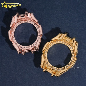Montre GA2100 au design Hip Hop, montres pour hommes serties de pierres, lunette de montre personnalisée, boîtier de montre en moissanite - Product Image 2