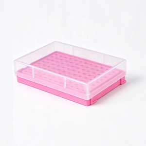 กล่องพลาสติกสำหรับห้องปฏิบัติการ 96 ช่อง สำหรับหลอดไมโครเซนตริฟิวจ์ PCR ขนาด 0.2 มล. พร้อมฝาปิด - Product Image 3