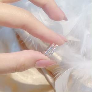 Moda en forma de U 925 plata esterlina geométrica oreja hebilla pendientes joyería para mujer - Product Image 5