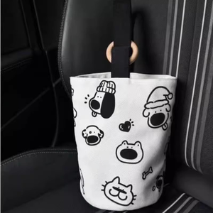 Sac seau en toile portable, sac à déjeuner de style mignon - Product Image 3