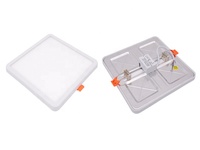 Panneau lumineux LED ultra-mince SMD2835 Source 6W 8W 15W 20W Downlights encastrés Plafonnier carré à trou ouvert gratuit pour bureau à domicile