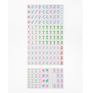 Fichas de Mahjong Perladas para 4 Jugadores, Impresión UV en Acrílico, Diseño Americano Personalizado con Mandalas Florales y Logotipo Personalizado - Product Image 2