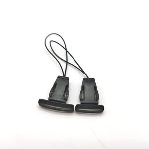 Cierre de cordón de plástico negro, cierre de resorte, tope de cordón de un solo orificio, palancas para Paracord, piezas de cuerda de cordón de ropa - Product Image 4