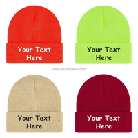 Gorro de Invierno Personalizado, Bordado, Transpirable, Impermeable, Unisex, Estilo Slouchy, Grueso y Cálido, para Viajes, para Hombres y Mujeres