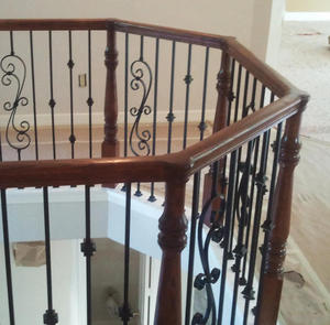 Chất lượng cao Poplar 7220 song song nắp gỗ tối giản tay đường sắt phù hợp với chi tiết hiện đại với vượt thời gian vẻ đẹp cầu thang từ Việt Nam - Product Image 2