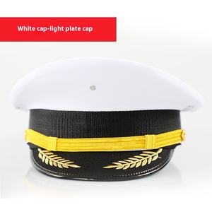 Gorra <span class=keywords><strong>de</strong></span> aviación <span class=keywords><strong>de</strong></span> seguridad grande unisex al por mayor, sombrero <span class=keywords><strong>de</strong></span> Jazz inspirado, ropa informal para adultos inspirada en el sombrero <span class=keywords><strong>de</strong></span> la tripulación del capitán - Product Image 6