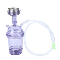 Chicha Narguilé Tube Unique Acrylique Arabe Portable en Forme de Tasse pour Voiture – Prix Usine de Gros Pas Cher