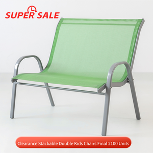 SUPER SOLDE <span class=keywords><strong>Chaise</strong></span> d'extérieur empilable pour enfants, <span class=keywords><strong>chaise</strong></span> longue <span class=keywords><strong>de</strong></span> <span class=keywords><strong>jardin</strong></span> pour enfants avec structure métallique, plusieurs couleurs disponibles - Product Image 1