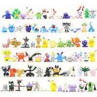 Vente en gros de figurines d'action miniatures de bonne qualité de 2 à 3 cm pour enfants, Pokemond Go pour enfants