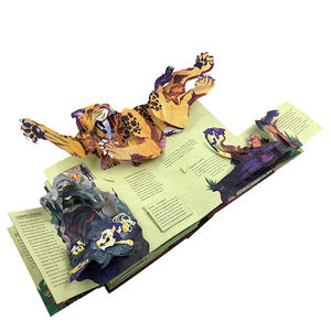 Libri Illustrati 3D Personalizzati Yimi con Dinosauri <span class=keywords><strong>Pop-up</strong></span>, Copertina Rigida in Cartone Kraft per Bambini - Product Image 5