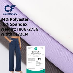 Pantalon large pour femme bleu 188G fabriqué avec 84% polyester, tissu 16% spandex taille haute confort extensible pour un usage quotidien décontracté - Product Image 1