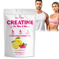 OEM ODM AegleWell Poudre de créatine à usage double pour hommes et femmes, combinée avec du collagène et des électrolytes, pour stimuler la force, l'endurance et l'élasticité de la peau
