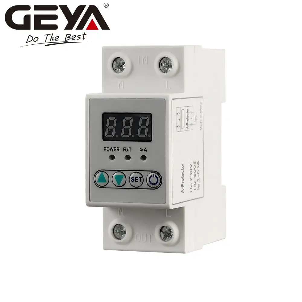 Gyea ANP-2P 220V 40A Din Rail Huidige Protector Relais Huidige Smart Protector