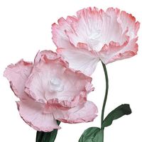 Grandes fleurs artificielles en papier de pavot pour décorations de mariage, vitrines de centres commerciaux, aménagement d'événements, accessoires d'art en papier