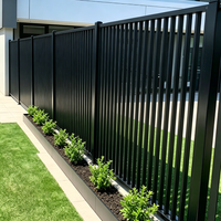Clôture de sécurité en aluminium sur mesure, robuste, avec revêtement en poudre, design moderne, facile à assembler, 6 pieds, pour balcons et jardins