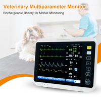 OliveVet Appareils de surveillance vétérinaire à écran tactile de 12,1 pouces, moniteur de fréquence cardiaque multiparamètres pour animaux, hôpital vétérinaire