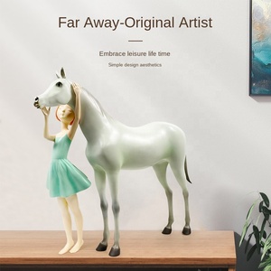 Dream As a Horse-Far Away Resina ecológica Decoración de escritorio para el hogar Arte Hotel <span class=keywords><strong>Restaurante</strong></span> Famoso Albergue Regalo de cumpleaños - Product Image 3