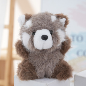 Llavero de peluche de <span class=keywords><strong>mapache</strong></span> y panda rojo, peluches para máquina de garras, animales de peluche de panda rojo, adorables juguetes de peluche de <span class=keywords><strong>mapache</strong></span>, llavero - Product Image 4