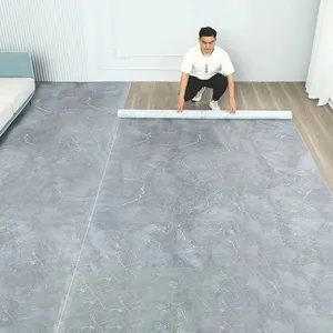 定制印花方格均质聚氯乙烯编织垫乙烯基地板卷地毯