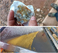 Table de secouage miniature de laboratoire pour la séparation par gravité des minerais d'or et les tests d'expérimentation de traitement des minerais