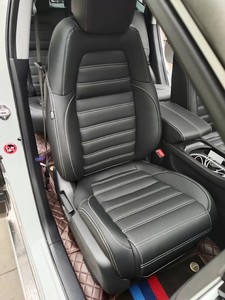 Fundas de Asiento de Cuero <span class=keywords><strong>Azul</strong></span> <span class=keywords><strong>Marino</strong></span> Premium con Costuras Verticales, Ajuste Personalizado, Juego Completo, Protector de Asiento de Auto Transpirable y Duradero - Product Image 6