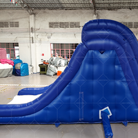 Toboggan gonflable en PVC pour île flottante et mur d'escalade Jouet aquatique pour lac/piscine/parc aquatique