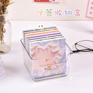 Boîte de rangement transparente en acrylique pour bloc-notes, organisateur de bureau rectangulaire, tiroir de rangement pour papeterie et fournitures - Product Image 4