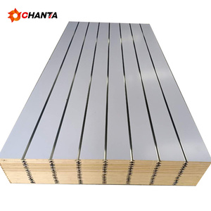 <span class=keywords><strong>Plaque</strong></span> rainurée moderne E1 double face en <span class=keywords><strong>MDF</strong></span> mélaminé résistant à l'humidité pour habillage de porte - Product Image 6