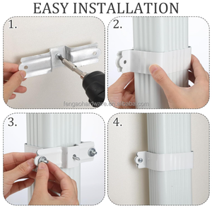 Abrazadera de tubería de lluvia personalizada, engrosada, antirrobo y resistente a <span class=keywords><strong>la</strong></span> lluvia, para soporte de drenaje en villas, fábricas y edificios. - Product Image 3