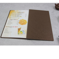Carpeta de Presentación Personalizada de Cuero PU A4 con Dos Bolsillos para Organización de Archivos de Música en el Aula, Cubiertas de Menú de Restaurante