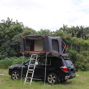 Tente de toit rigide pour <span class=keywords><strong>camping</strong></span> <span class=keywords><strong>4x4</strong></span> tout-terrain, 3-4 personnes, imperméable, Oxford, quatre saisons, ouverture rapide automatique, coupe-vent - Product Image 4