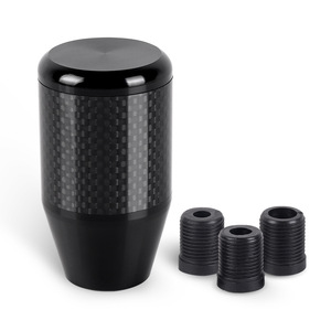 Car Gear <b>Knob</b> Aluminum Alloy Carbon Fiber Black Universal Automatic Transmission <b>Shift</b> Lever Head - Product Image 5