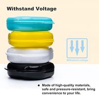 Boîte portable pour prothèses dentaires, étui de rangement pour dents, boîte de voyage pour protège-dents