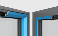 Ventana Abatible Moderna Personalizada, Ventana de Aluminio con Vidrio Impermeable, Ventanas Oscilobatientes con Certificación Estadounidense NFRC