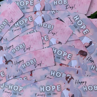 Manchon de tasse personnalisé imprimé pour événements Kpop Idol, avec logo, pour café, événements promotionnels, support jetable pour tasses à café