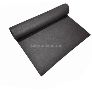 Đen không dệt cứng cảm thấy vải cuộn 1mm-3mm dày cứng thảm lót Giày thoáng khí lót - Product Image 6