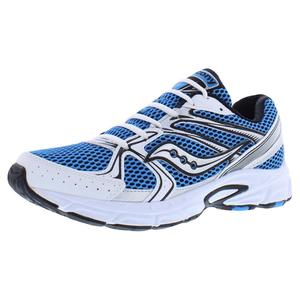 Saucony Ride Millennium Zapatos para caminar unisex, parte superior de malla blanca Diva Blue, ajuste ligero y cómodo - Product Image 1