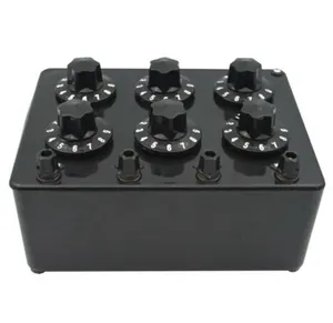ZX21 DC Resistance Box Six Sets of Switches Adjustable Resistance Box Variable Decade Resistor 0~99.9999 Kilo-ohm