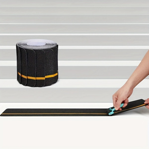 4 "X 35Ft Noir Jaune PVC Heavy Duty Anti-Slip Acrylic Adhesive Waterproof Grip Safety Non-Skid Roll Stair Tape for - Product Image 2