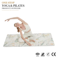 Tapis de yoga pliable ZENJOY en caoutchouc naturel PU, tapis de fitness antidérapant imprimé numériquement respectueux de l'environnement pour le yoga et le Pilates, logo personnalisé